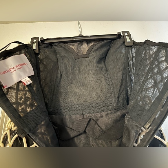 New Carolina Herrera Chalet Beaded & Embroidered Tulle Strapless Cocktail Dress - Picture 11 of 16